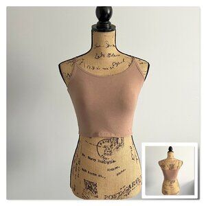 Abercrombie & Fitch Strappy Back Crop Cami in Brown Sz XS